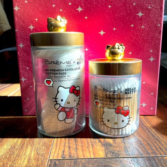 Hello Kitty Cotton Swabs and Cotton Pads Set - Picture 2 of 5